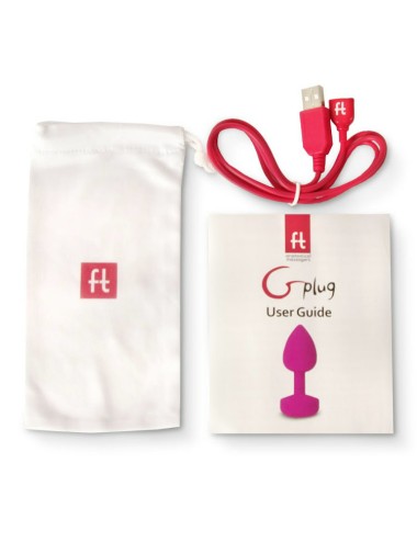 G-VIBE - FUNTOYS GPLUG ANAL VIBRADOR RECARREGVEL PEQUENO NEON ROSA 3CM