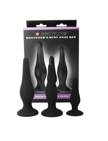 BONITO INFERIOR - PLUGUES DE SILICONE DO KIT ANAL DO INICIANTE