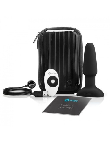 B-VIBE - PLUG ANAL DE CONTROLE REMOTO RIMMING 2 PRETO