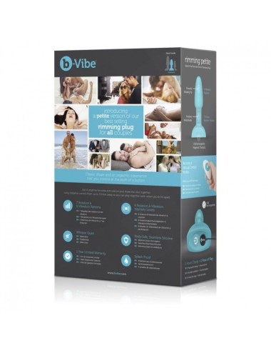B-VIBE - RIMMING CONTROLE REMOTO PLUG ANAL PETITE TEAL