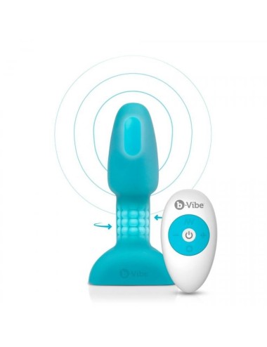 B-VIBE - RIMMING CONTROLE REMOTO PLUG ANAL PETITE TEAL