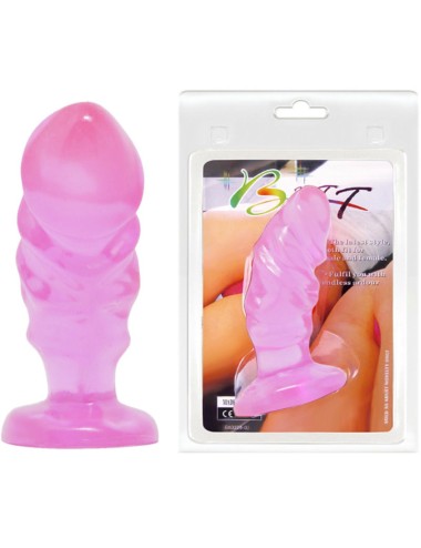 BAILE - PLUG ANAL UNISEXO COM VENTOSA ROSA
