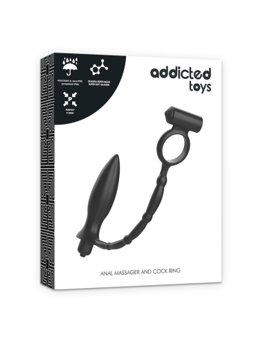 ADDICTED TOYS - PLUG ANAL COM ANEL VIBRATÓRIO