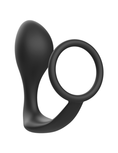 ADDICTED TOYS - PLUG ANAL COM ANEL DE SILICONE PRETO