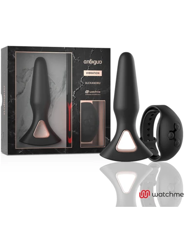 AMBIGUO WATCHME VIBRADOR DE CONTROLE REMOTO PLUG ANAL ALEXANDRU