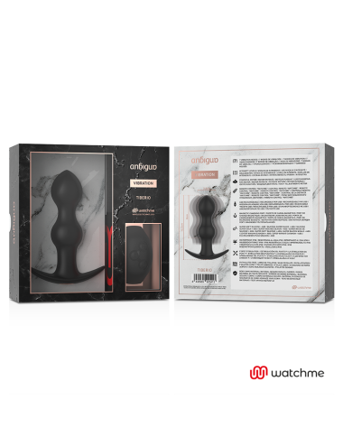 ANBIGUO - PLUGUE DE CONTROLE REMOTO WATCHME VIBRADOR ANAL TIBÉRIO