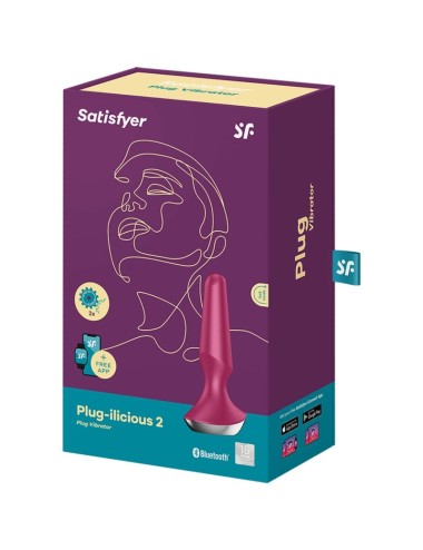 SATISFYER - VIBRADOR PLUG ILICIOUS 2 PLUG BERRY