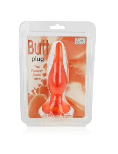 BAILE - PLUG ANAL SOFT TOUCH VERMELHO 14.2 CM