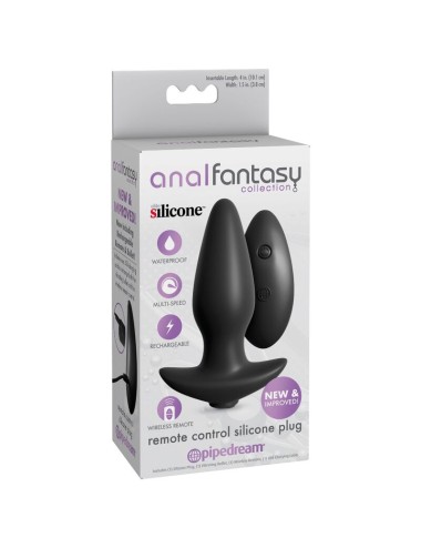 PLUGUE DE SILICONE DE CONTROLE REMOTO ANAL FANTASY.