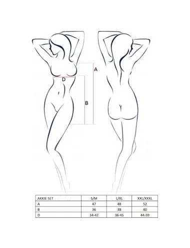 CONJUNTO DE TRAJE DA MULHER PAIXÃO AKKIE NURSE L / XL