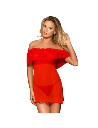 SUBBLIME SHORT DRESS + THONG RED L / XL