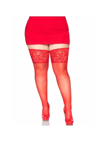 LEG AVENUE - STAY UPS SHEER THIGH UP PLUS SIZE