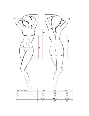 VESTIDO DE HELLEN DE MULHER PAIXÃO E TAMANHO THONG L / XL