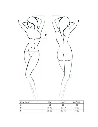 PAIXÃO MULHER LEILA PELUCHE PRETA S / M