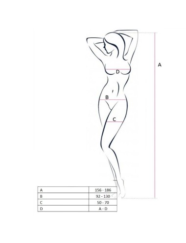 MULHER PAIXÃO BS054 BODYSTOCKING RED ONE SIZE