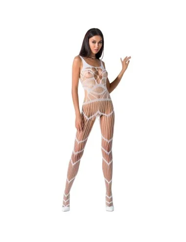 PASSION WOMAN BS058 BODYSTOCKING WHITE ONE SIZE