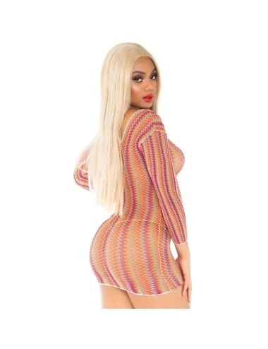 LEG AVENUE ZIGZAG MULTICOLOR MINI VESTIDO TAMANHO ÚNICO