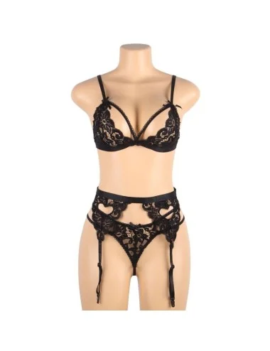 SUBBLIME - SET CONJUNTO TRÊS PEAS SUTI + CINTA LIGA + CALA L/XL