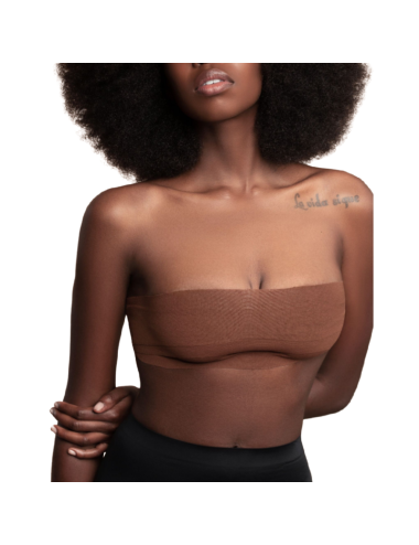 BYE-BRA - BODY TAPE 5 M X 6,5 CM + 3 PARES DE CAPAS DE BICO MARROM