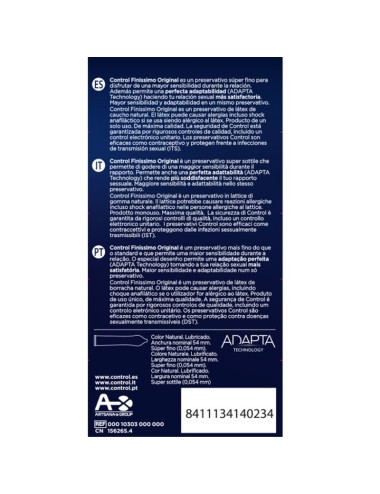 CONTROL - FINISSIMO CONDOMS 12 UNITS