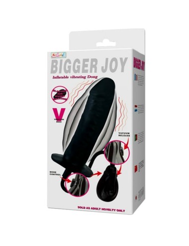 BAILE - DILDO INFLVEL BIGGER JOY COM VIBRAO 16 CM