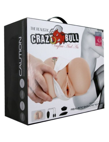 CRAZY BULL - VAGINA E NUS COM TATUAGEM REALÍSTICA COM VIBRAO