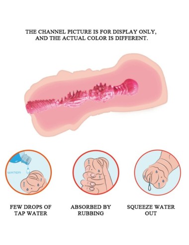 CRAZY BULL - MASTURBADOR DE VAGINA DE PELE DE GUA COM BALAS VIBRANTES
