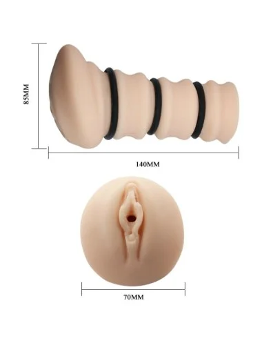CRAZY BULL - MASTURBADOR COM ANÉIS VAGINA MODELO 2