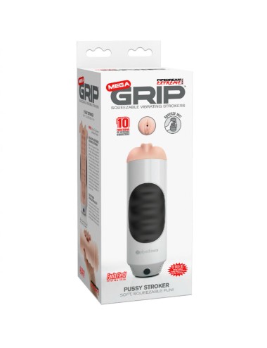 PIPEDREAM EXTREME TOYZ MEGA GRIP VAGINA MASTURBATOR VIBRATOR