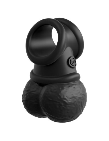 KING COCK - ELITE KIT DE ARNÊS AJUSTVEL DELUXE ANEL COM TESTÍCULOS E DILDO 20.3 CM