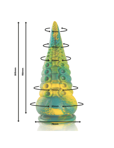 EPIC - DILDO TENTÁCULO VERDE CETUS TAMANHO GRANDE