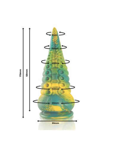 EPIC - DILDO TENTÁCULO VERDE CETUS TAMANHO PEQUENO