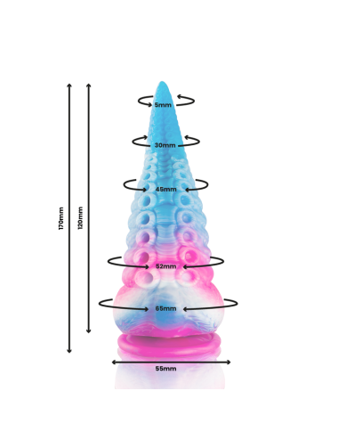 EPIC - DILDO DE TENTÁCULO AZUL PHORCYS TAMANHO PEQUENO