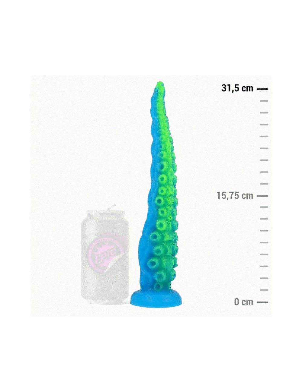 EPIC - SCYLLA FLUORESCENTE FINO TENTCULO DILDO TAMANHO GRANDE EPIC - SCYLLA FLUORESCENTE FINO TENTCULO DILDO TAMANHO GRANDE