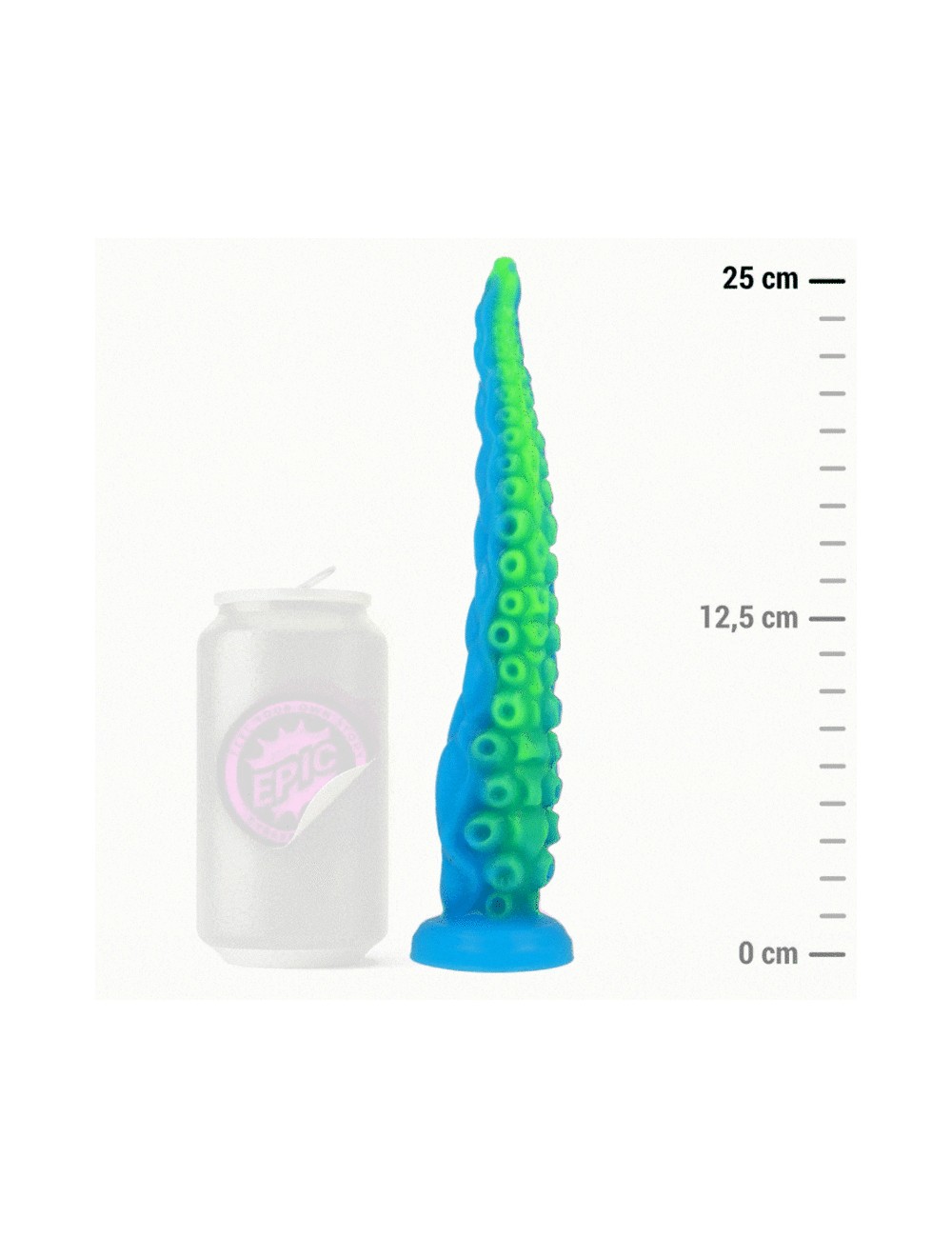 EPIC - SCYLLA FLUORESCENTE TENTCULO FINO DILDO TAMANHO PEQUENO EPIC - SCYLLA FLUORESCENTE TENTCULO FINO DILDO TAMANHO PEQUENO