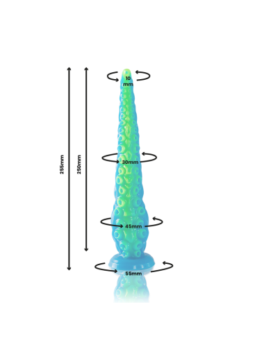 EPIC - SCYLLA FLUORESCENTE TENTCULO FINO DILDO TAMANHO PEQUENO