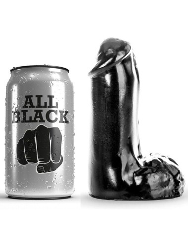 ALL BLACK - DILDO REALÍSTICO 13 CM