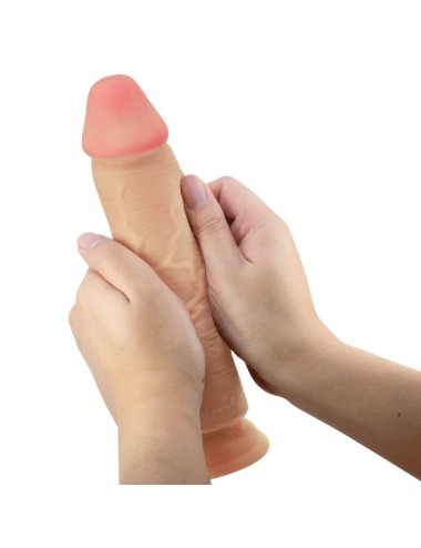 PRETTY LOVE - SÉRIE SLIDING SKIN DILDO REALÍSTICO COM VENTOSA DESLIZANTE PELE CARNE 23
