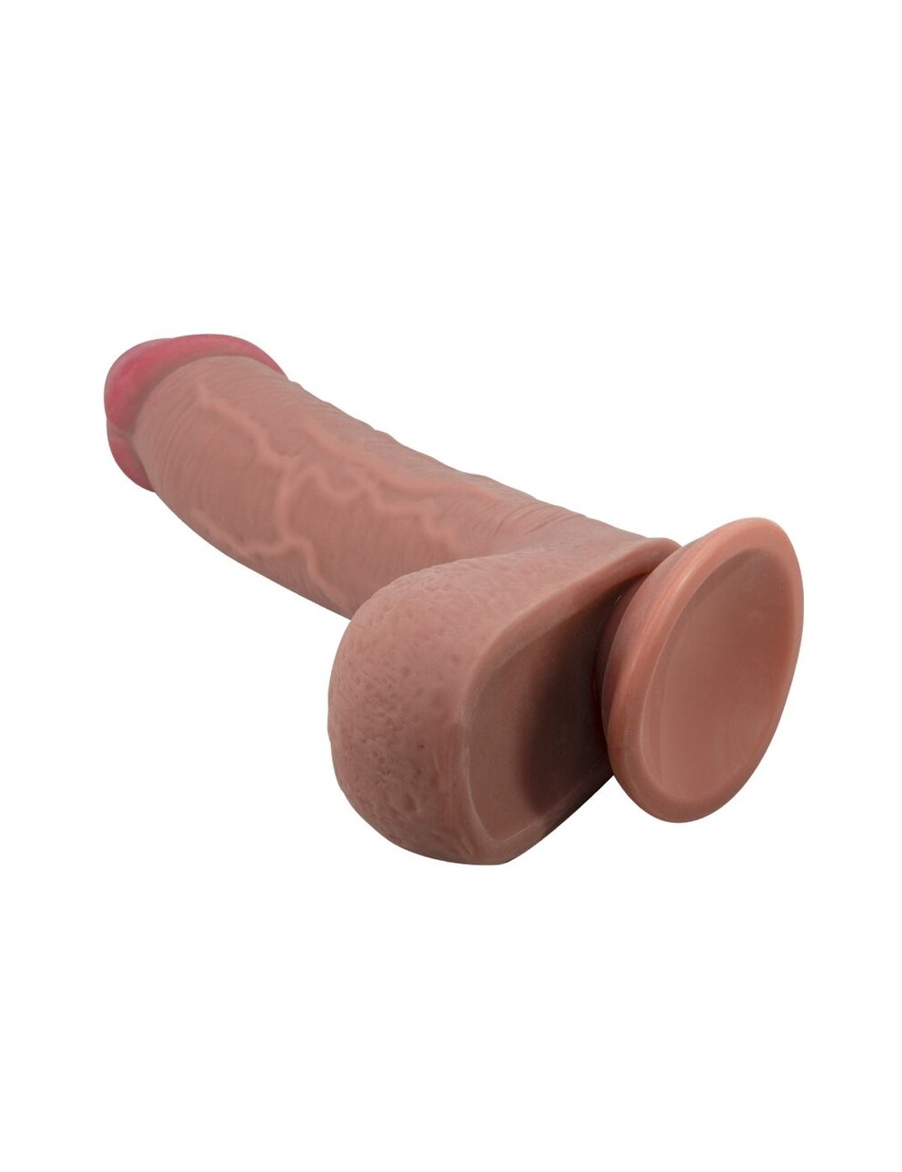 PRETTY LOVE - SÉRIE SLIDING SKIN DILDO REALÍSTICO COM VENTOSA DESLIZANTE PELE MARROM 23