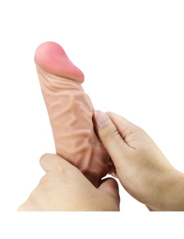 PRETTY LOVE - SÉRIE SLIDING SKIN DILDO REALÍSTICO COM VENTOSA DESLIZANTE PELE CONTROLO REMOTO CARNE 24 CM