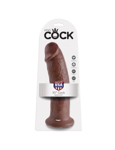 KING COCK - 10 DILDO MARROM 25.4 CM