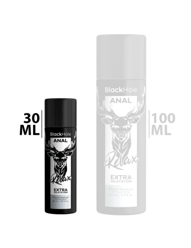 BLACK HOLE GEL BASE DE SILICONE DILATAÇÃO ANAL 30 ML