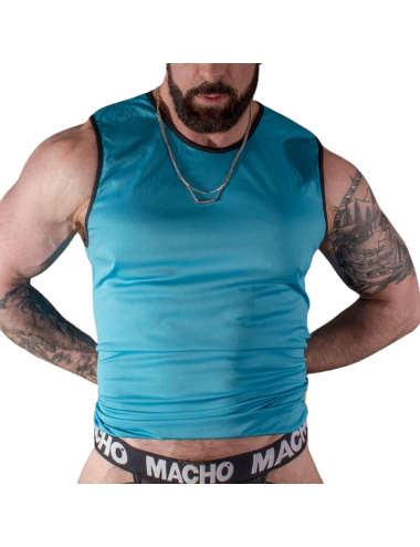 MACHO - T-SHIRT AZUL S/M