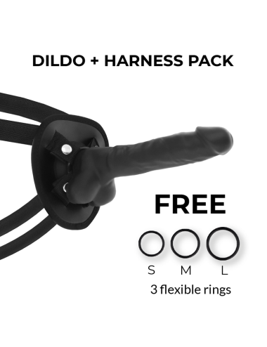 COCK MILLER - ARNÊS + DENSIDADE DE SILICONE ARTICULVEL COCKSIL PRETO 19