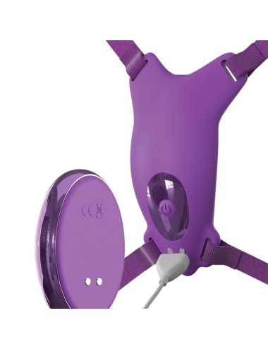 FANTASY FOR HER - ARNÊS DE BORBOLETA VIBRANTE, CONTROLE REMOTO RECARREGÁVEL E VIOLETA