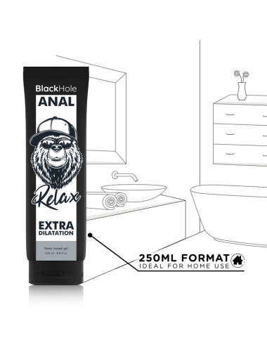 BLACK HOLE - GEL BASE DE ÁGUA DILATAÇÃO ANAL 250 ML