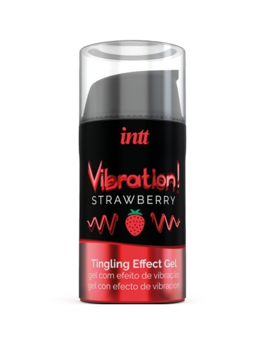 INTT - PODEROSO ESTIMULANTE ÍNTIMO GEL VIBRATÓRIO LÍQUIDO MORANGO 15 ML