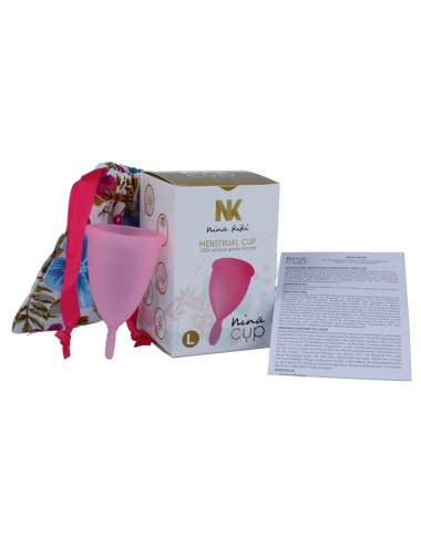 NINA KIKÍ - COPO MENSTRUAL ROSA - TAMANHO L