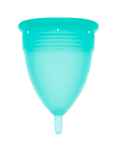 STERCUP - COPO MENSTRUAL DE SILICONE FDA AQUAMARINE - TAMANHO S