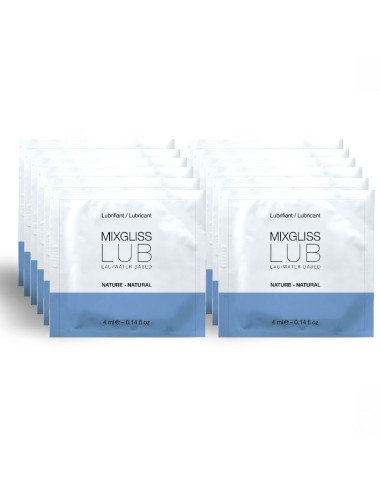 MIXGLISS - LUBRIFICANTE NATURAL BASE DE GUA 12 DOSE ÚNICA 4 ML